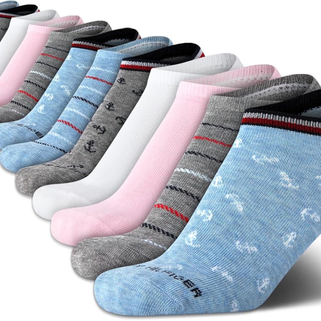 Athletic No Show Socks For Women - 12 Pack - Sizes 4-10 - Slip-Resistant Design